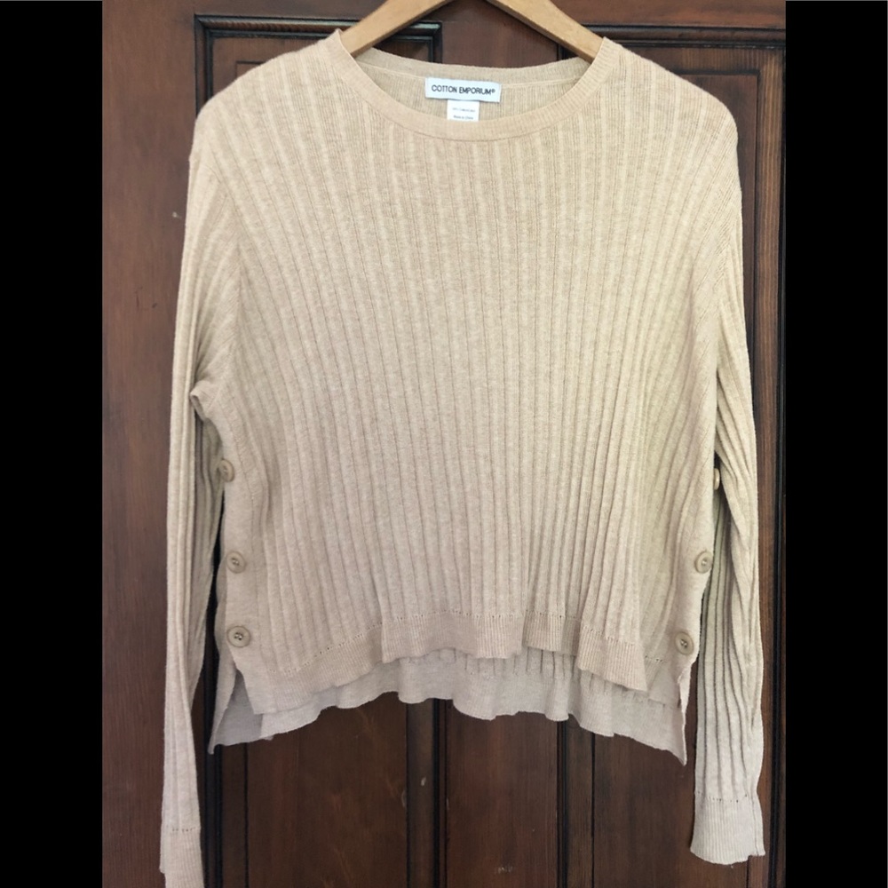 Cotton emporium beige sweater